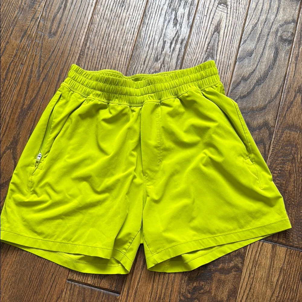Bright Yellow Athletic Shorts